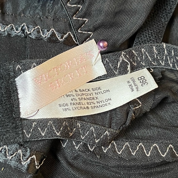 Black and Pink Victoria Secret Chemises with garter belt - Picture 6 of 8